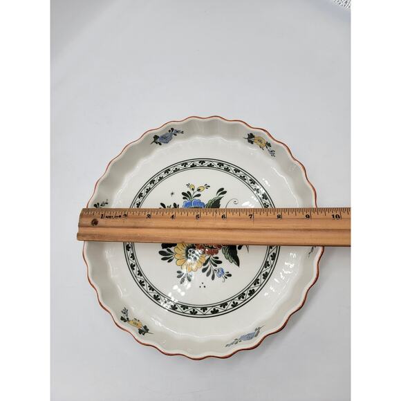 Alt Amsterdam by Villeroy & Boch Quiche Baking Dish Floral Round Shape Cream - Picture 5 of 7